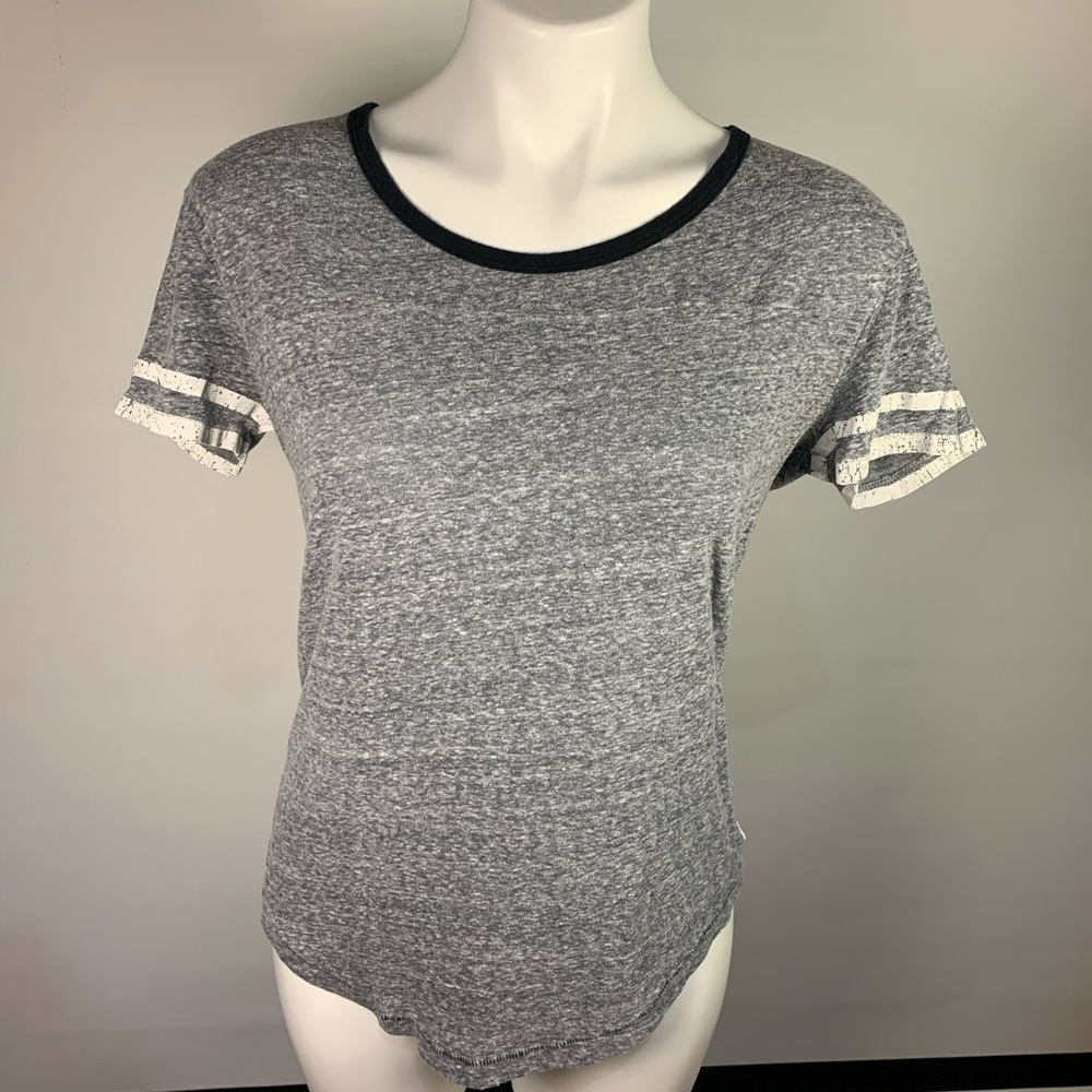 American Eagle Striped Burnout Shirt